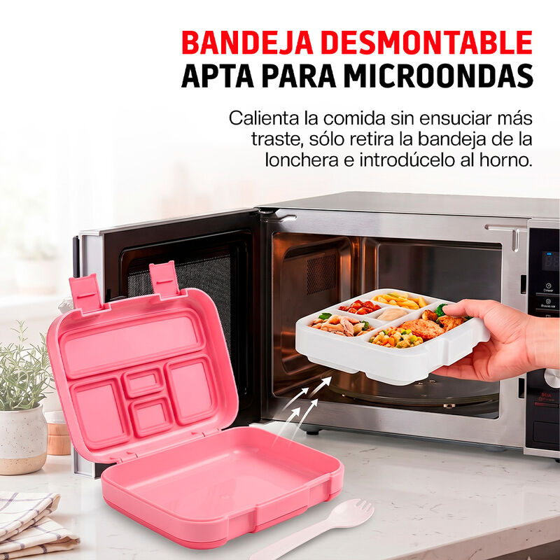 Lonchera para Ni&ntilde;os Bento Box de 5 Divisiones d... image number null