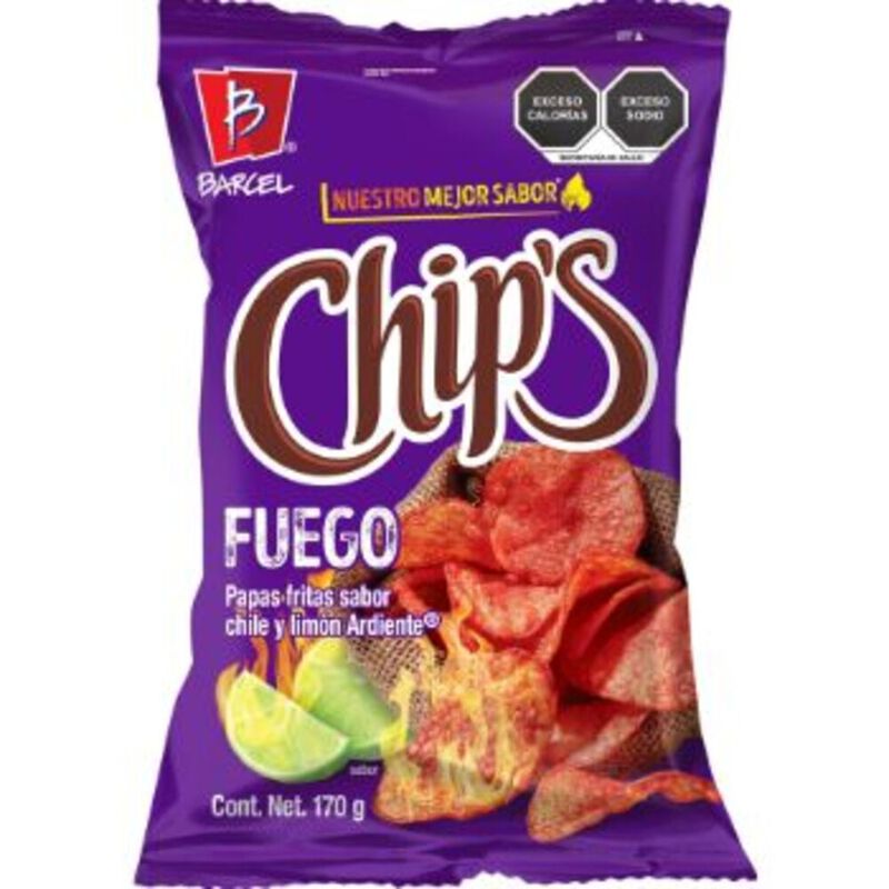 CHIPS FUEGO BARCEL 170 GR image number null