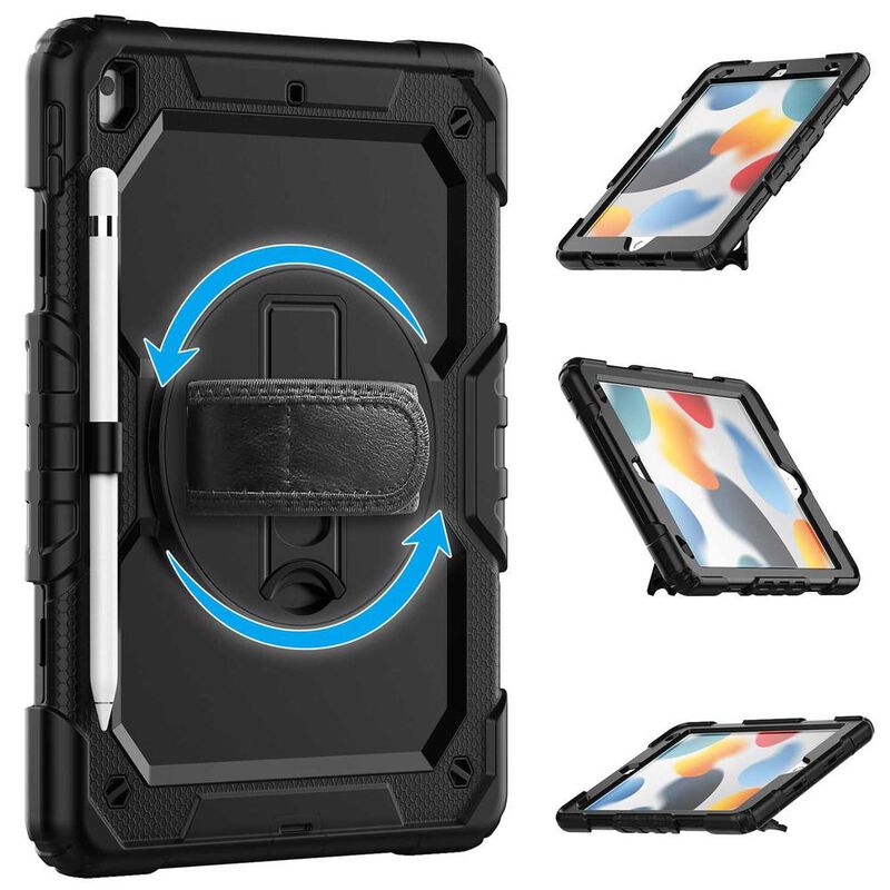 Funda TEKKU StrapB uso rudo para iPad 9 iPad 8 ... image number null