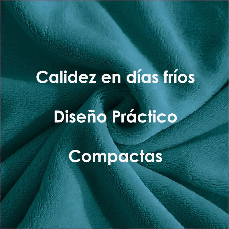 Juego de S&aacute;banas Polar Matrimonial Verde Petr&oacute;l... image number null