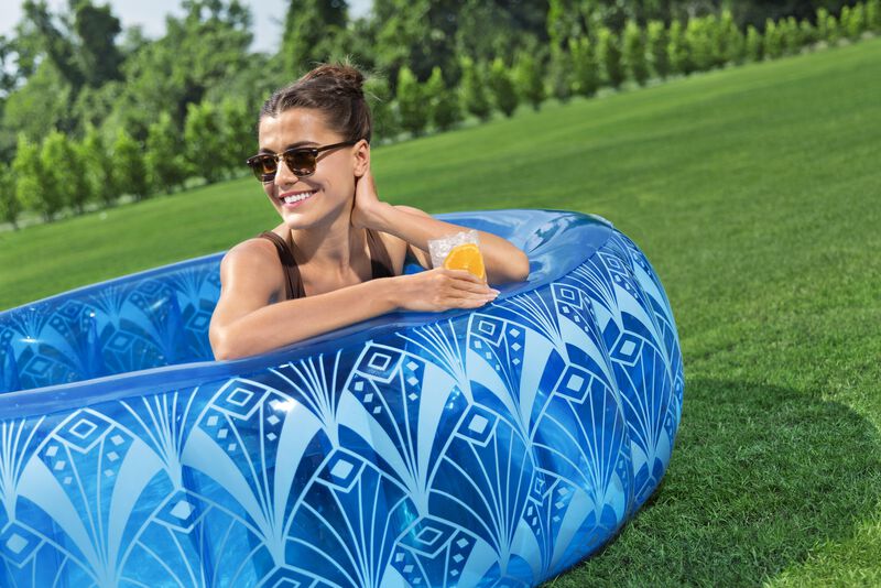 Alberca inflable redonda 1.68m x53cm color azul... image number null