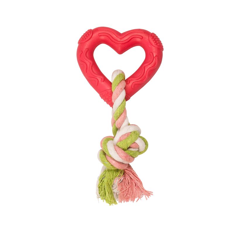Fancy Pets Juguete para Perro de Caucho Coraz&oacute;n... image number null