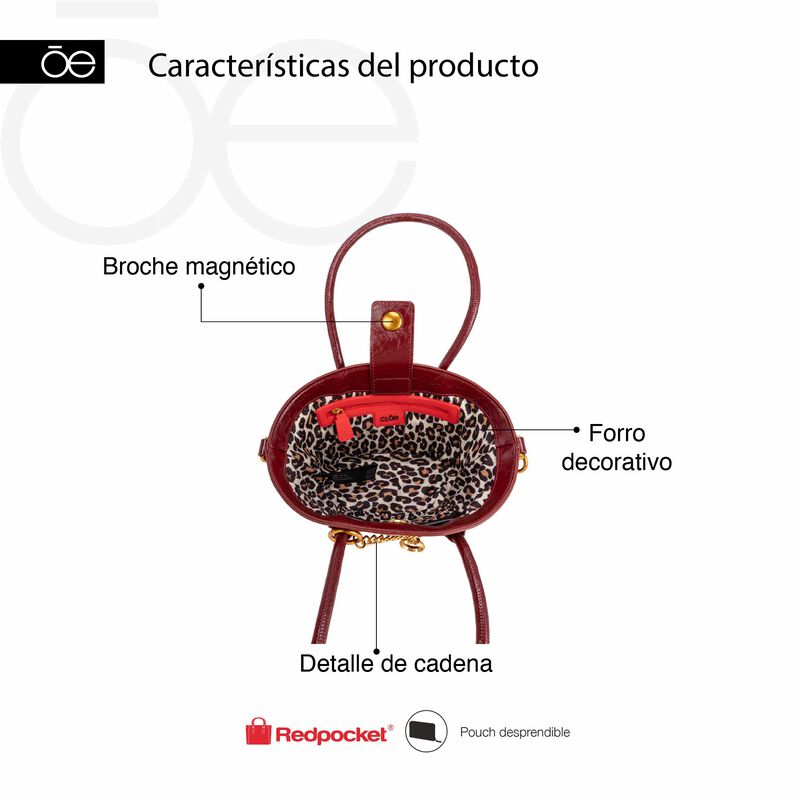 Bolsa Tote Chica Con Pouch Multicolor image number null
