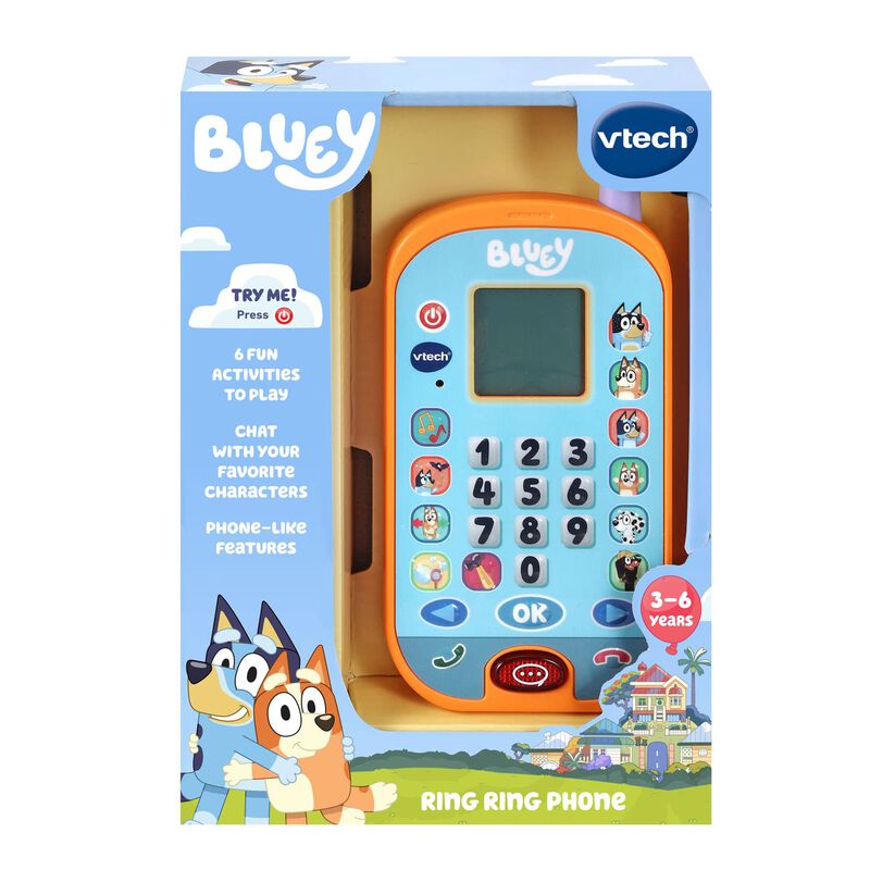 Toy Phone Vtech Bluey Ring Ring Con Juegos Y Ac... image number null