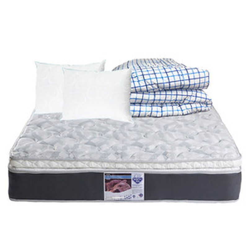 Colch&oacute;n Matrimonial Spring Air Marte +  2 Almoh... image number null