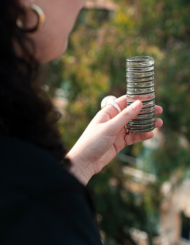 Tequileros Set de 8 Tequileros de Vidrio Soplad... image number null