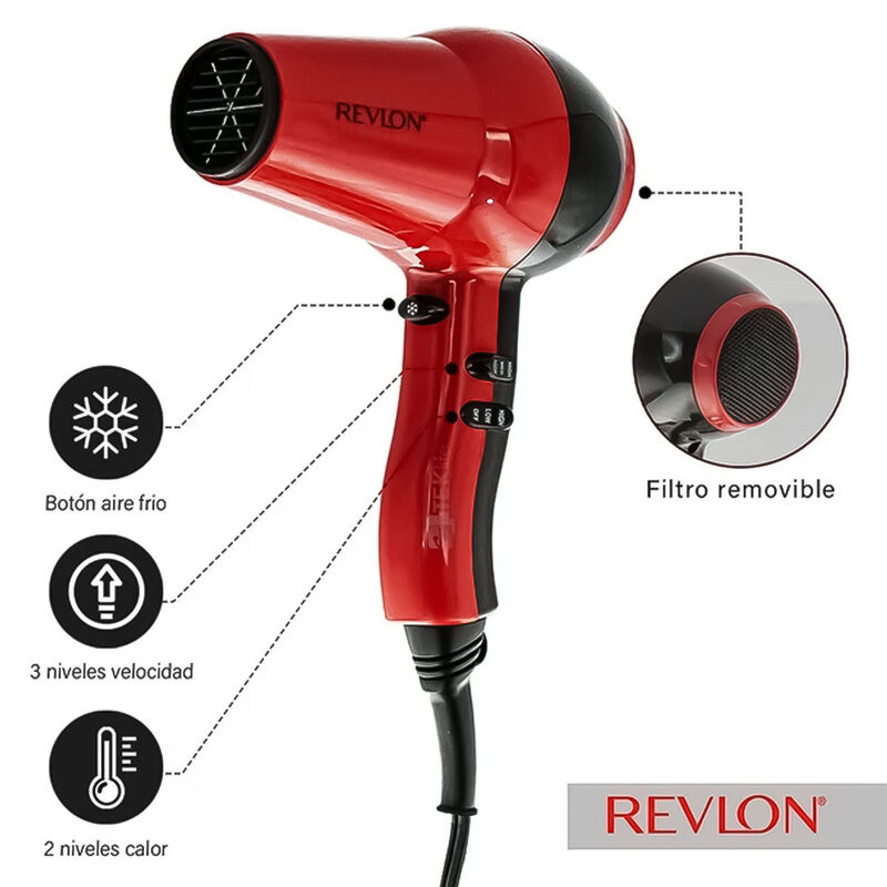 Secadora De Cabello Revlon Blowout 3 Velocidade... image number null