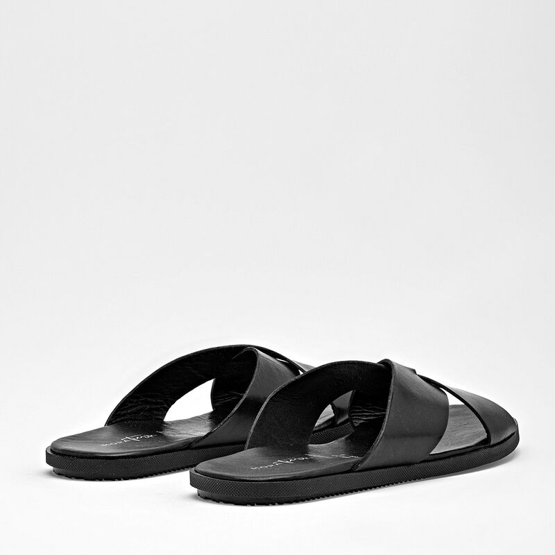Mora Tierra sandalia para hombre negro cod 1413... image number null