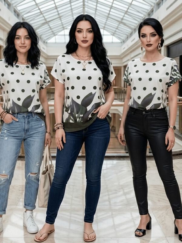 Blusa Casual Bluson Malabis Bl-1041 Blanco image number null