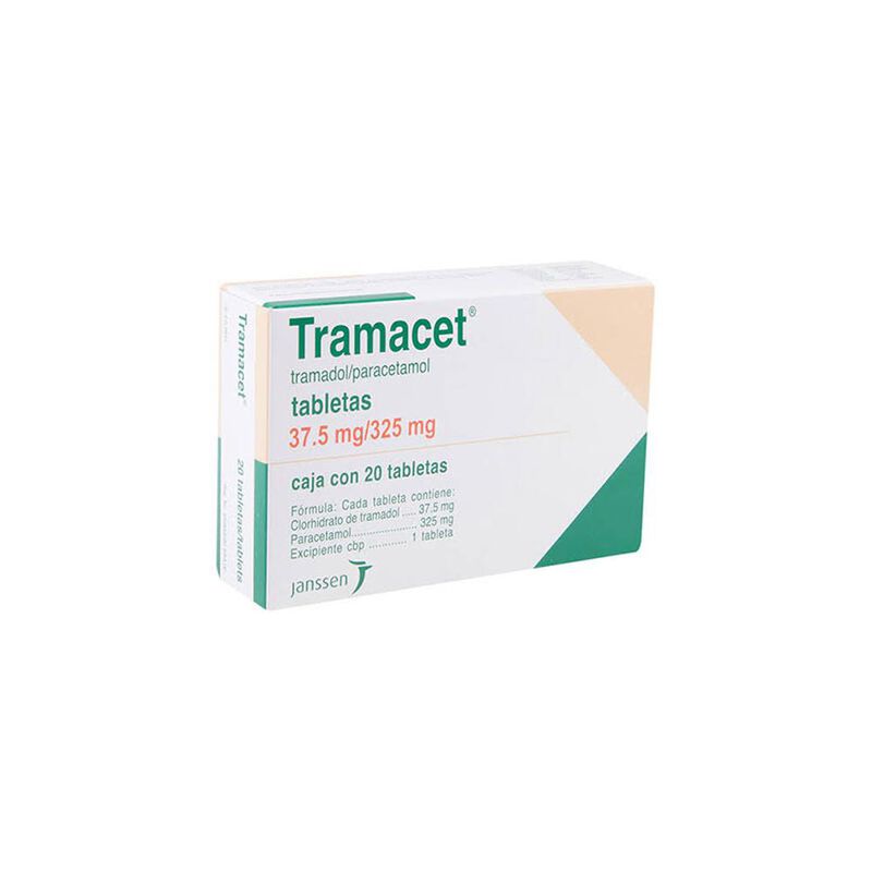 Tramacet 37.5mg/325mg caja 20 tabletas image number null