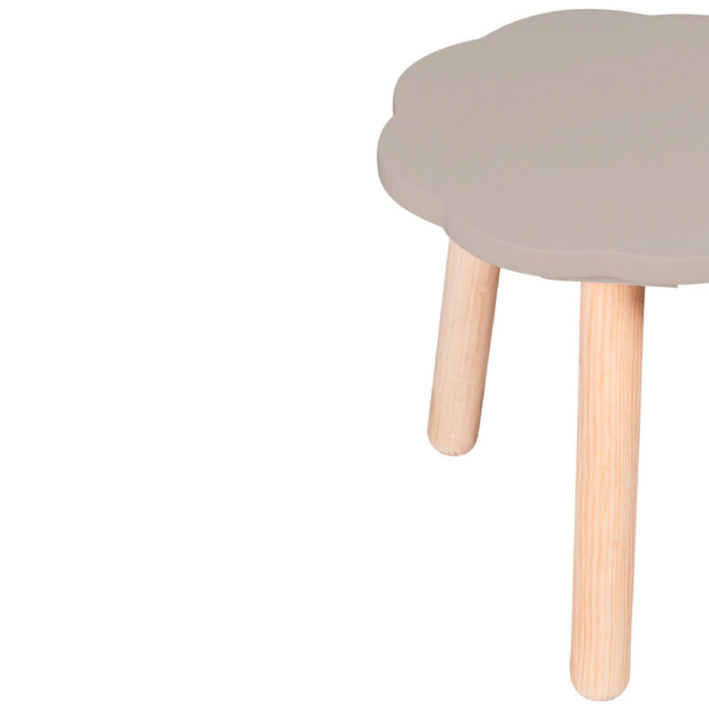 Banquito de Madera para Ni&ntilde;os- Nube - Gris Oscu... image number null