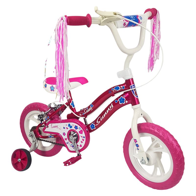 Bicicleta Infantil Ni&ntilde;as R12 Ruedas Auxiliares ... image number null