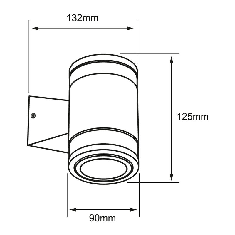 L&aacute;mpara LED de exterior en muro, 6 W, Luz Suave... image number null