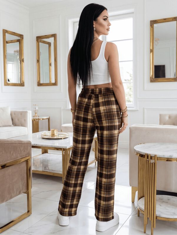 Pants De Corte Ancho Malabis Pant-059 Caf&eacute; Clar... image number null
