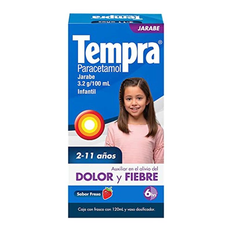 Tempra Jarabe Infantil Fiebre Y Dolor Sabor Fre... image number null