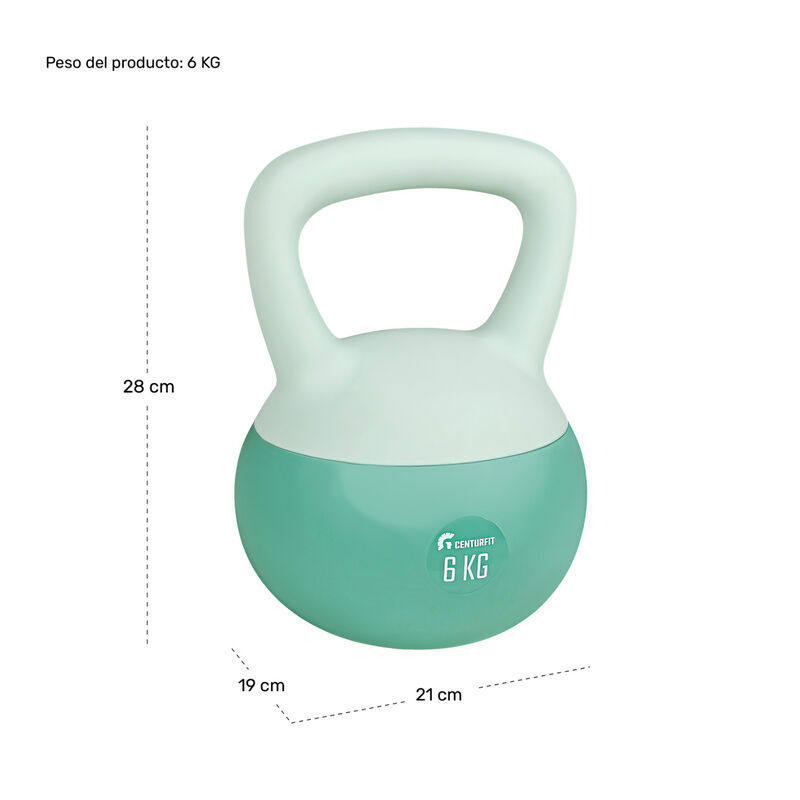 Pesa Rusa Kettlebell 6kg 13.2lb Ejercicio Casa ... image number null