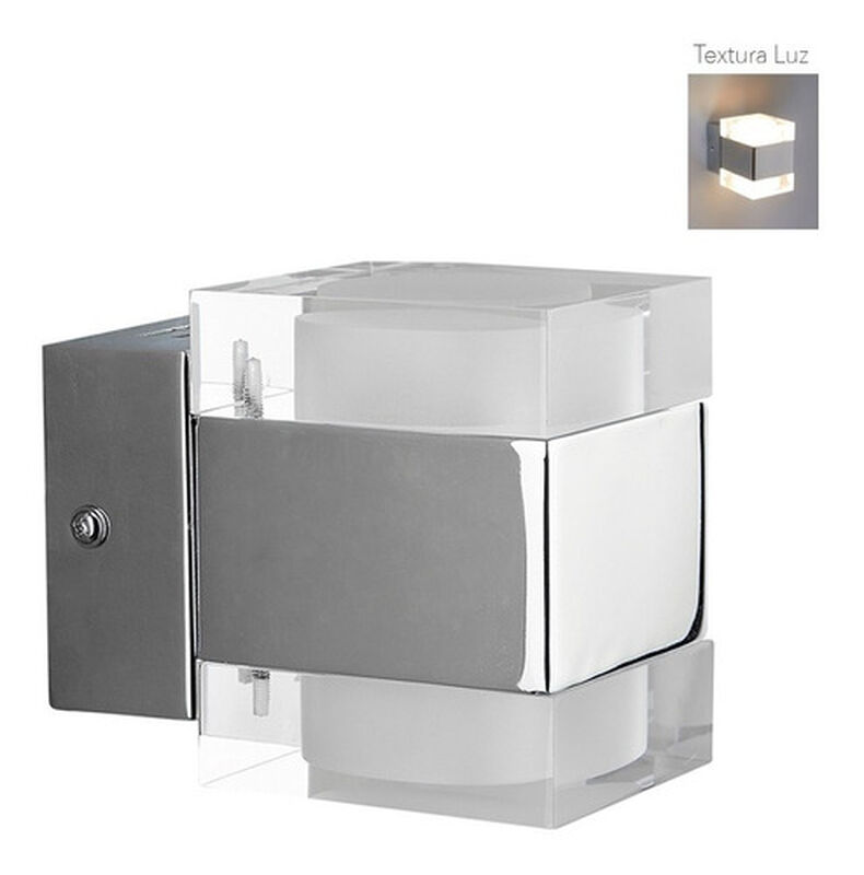 Lampara  Sobreponer Muro Cromado 6w Luz Suave C... image number null