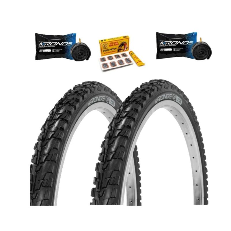 2 Llantas R20 Para Bicicleta De Montana + 2 Cam... image number null