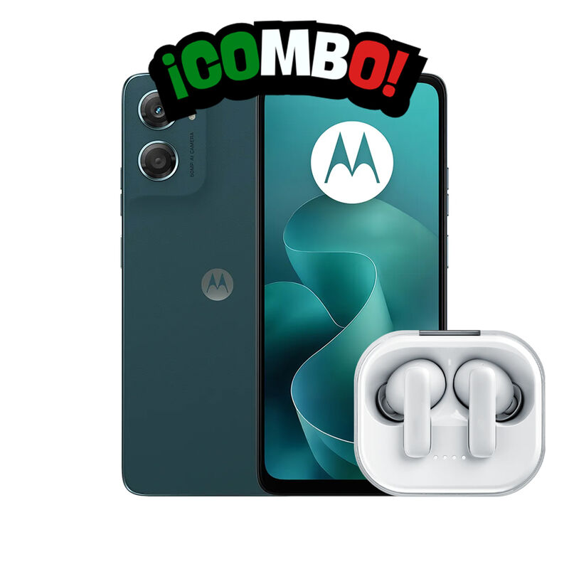 Combo Motorola Moto G06 4+64gb Azul + Audifonos... image number null