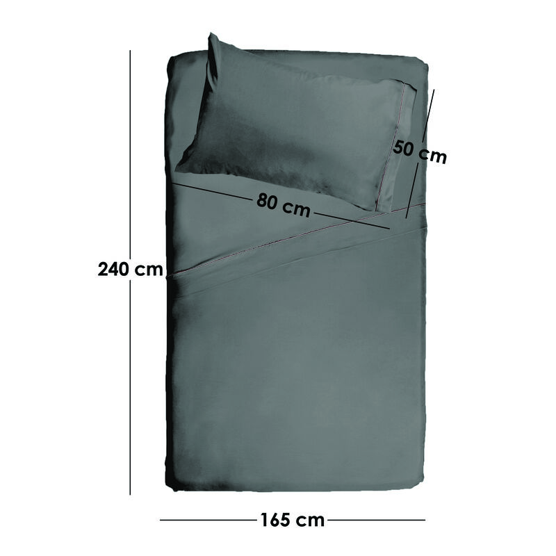 Juego de s&aacute;bana platinum tela tipo bamboo indiv... image number null