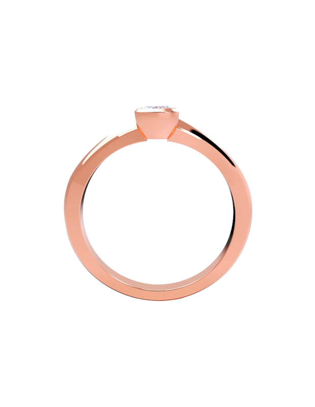 Anillo de Compromiso en Oro de 14K con Circonia... image number null