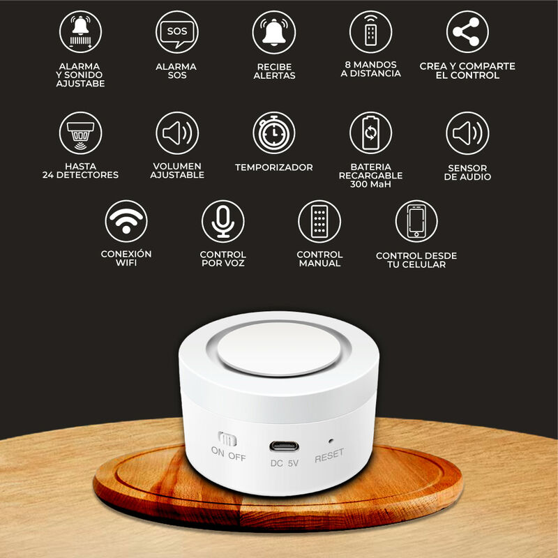 Alarma Sirena Inteligente Wifi Control Remoto T... image number null