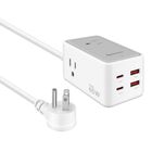 Cargador GaN USB C PD 65 W / USB QC 18 W con mu... Cargador GaN USB C PD 65 W / USB QC 18 W con multicontactos