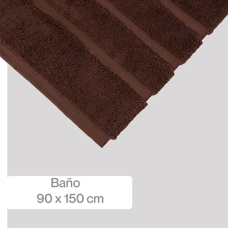 Toalla Twist Ba&ntilde;o 90x150cm Caf&eacute; image number null