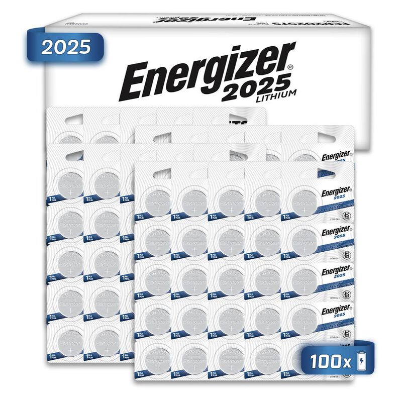 100 Pilas Energizer de Bot&oacute;n 2025 Tira con 5 image number null