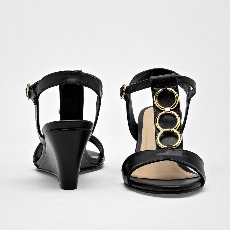 D'Cristian Sandalia para mujer negro image number null