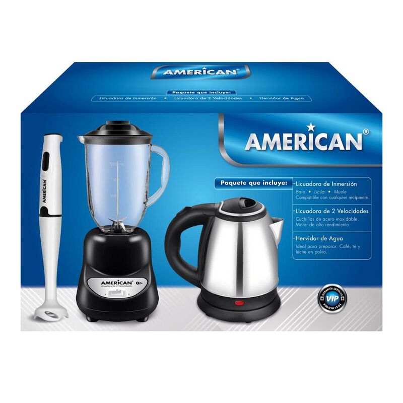 COMBO AMERICAN BATIDORA + LICUADORA + HERVIDORA... image number null
