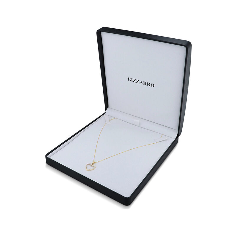 Dije Coraz&oacute;n Oro Amarillo 14k Con Diamantes image number null