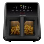 Freidora Aire 6.6l 1750w 6 Programas Turbofry Negra Chefman