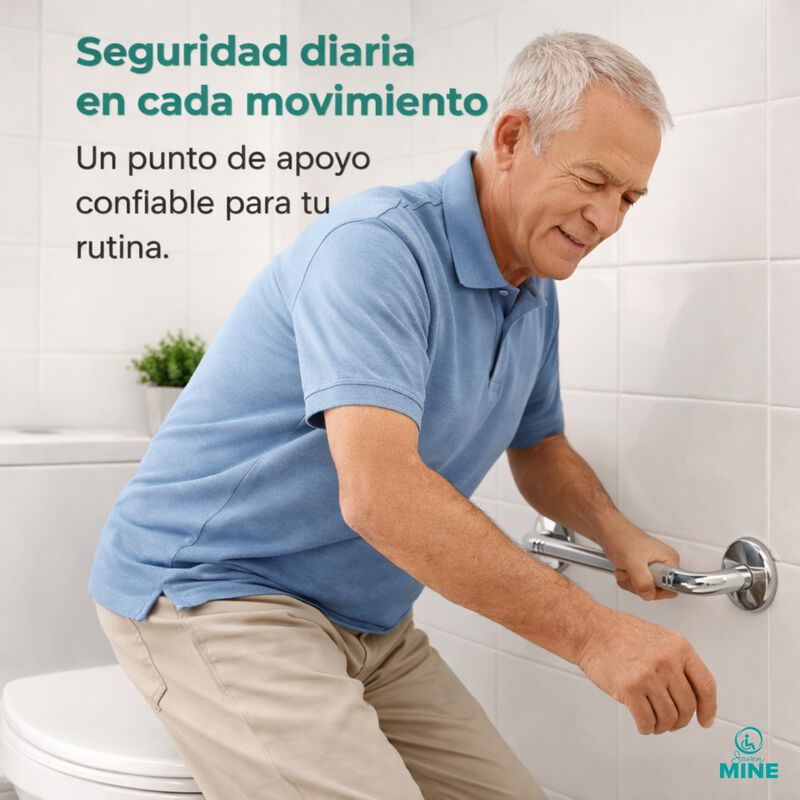 Barra Seguridad Ba&ntilde;o 18" (46cm) Acero Inoxidabl... image number null