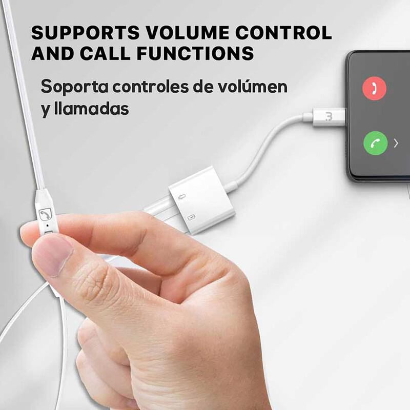 Cable MYBAT adaptador de USB C a Audio Jack 3.5... image number null