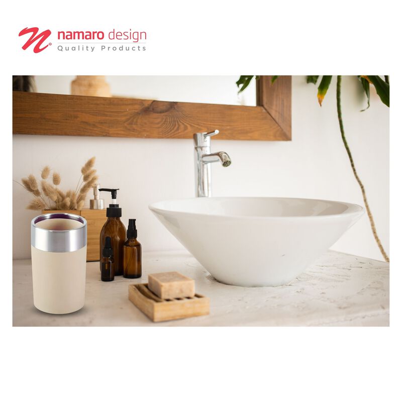 Vaso De Acero Inoxidable Con Pvc Caramel Namaro... image number null