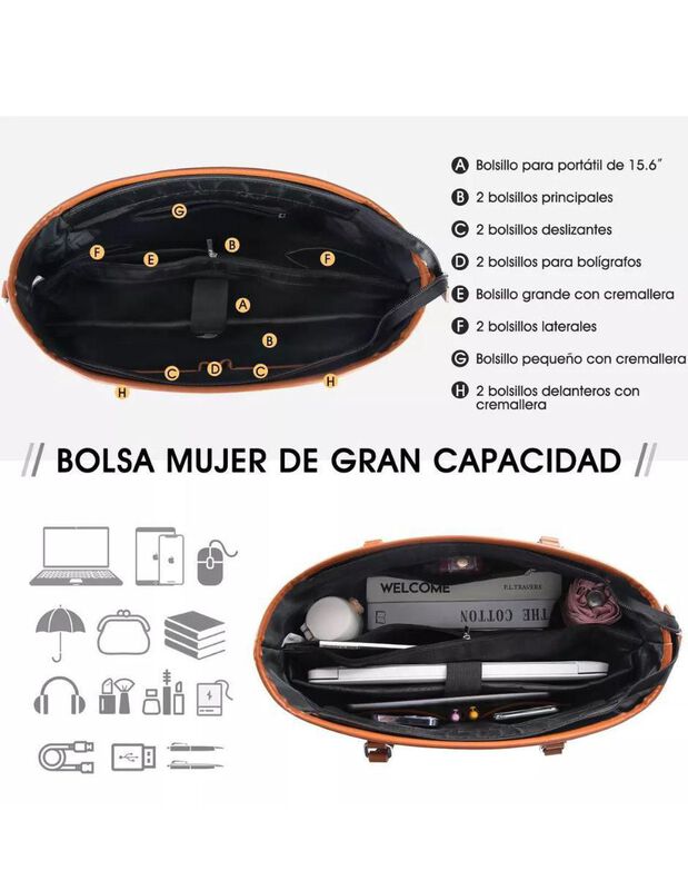 Bolsa Tote Pink Brule Womtech Para Mujer image number null