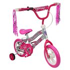 Bicicleta Infantil Ni&ntilde;as R12 Ruedas Auxiliares Goma Power Girl Unibike