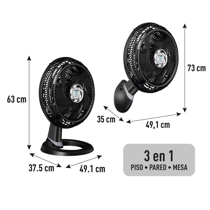 Ventilador de Piso/Pared Ultra silencioso color... image number null