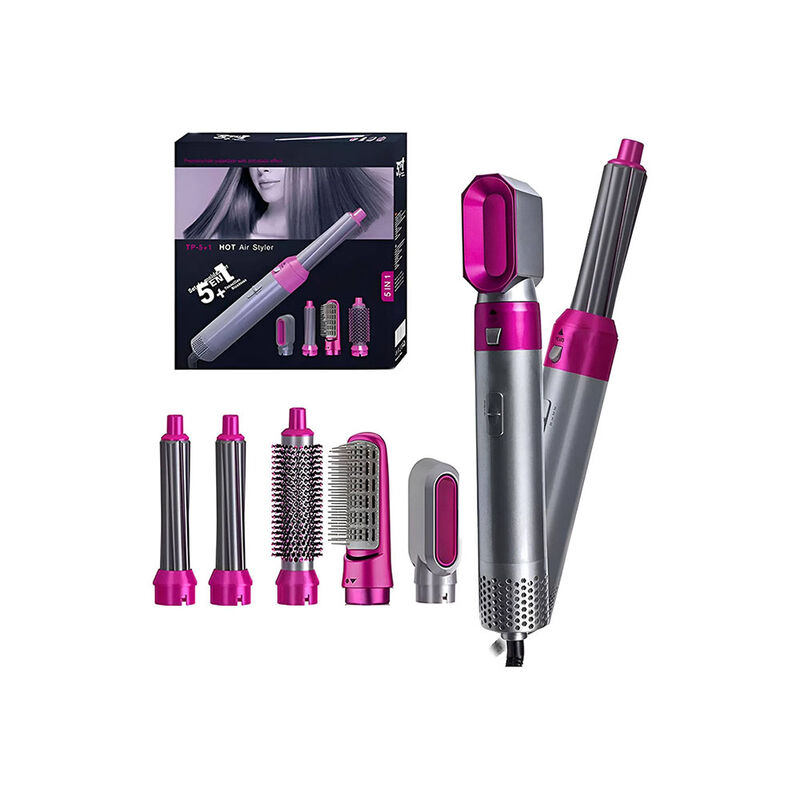 Cepillo 5 en 1, seca, moldea, riza, alacia y da... image number null