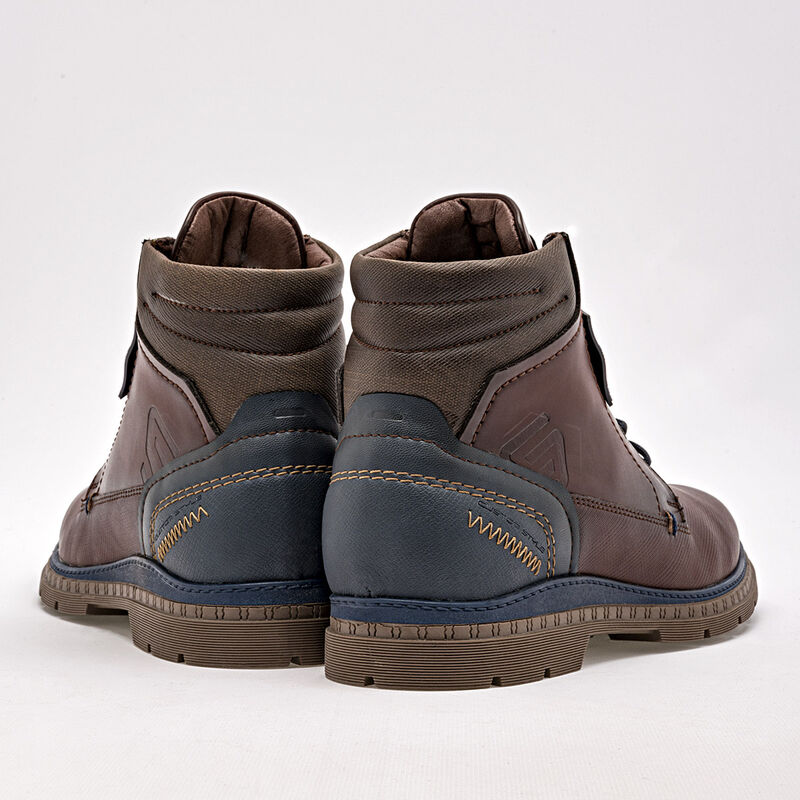 Negro Total Bota para hombre caf&eacute; marino image number null