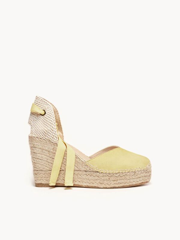 Alpargata de Cu&ntilde;a Alta Romero Amarilla image number null