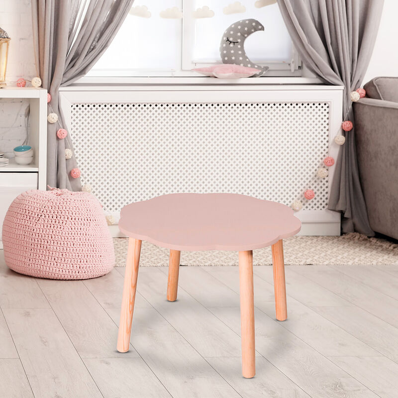 Mesa de Madera Con Forma de Nube-Rosa image number null