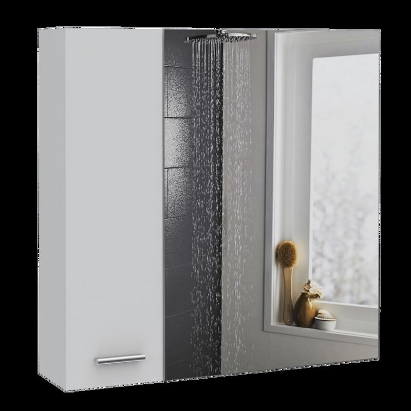 Gabinete Para Ba&ntilde;o Caribe Blanco Con Espejo Vir... image number null