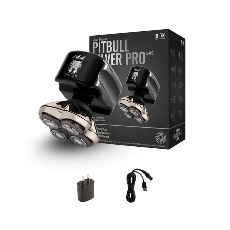 Shaver Skull Shaver Pitbull Silver Pro Sx5 De C... image number null