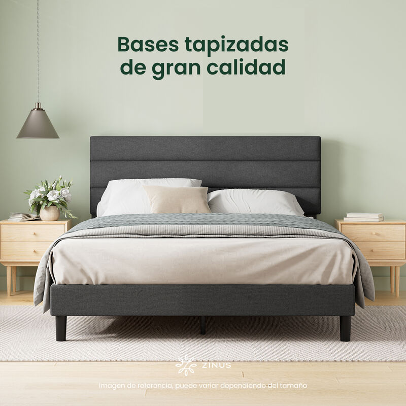 Zinus Piper|base De Cama Matrimonial Con Cabece... image number null
