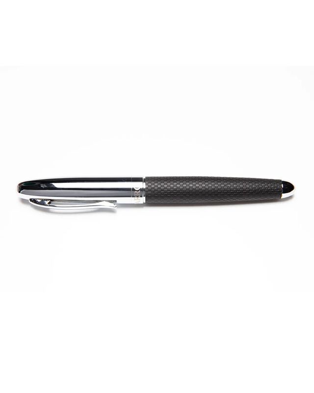 Pluma Bizzarro Negro Con Plata-tinta Azul Gua-p... image number null