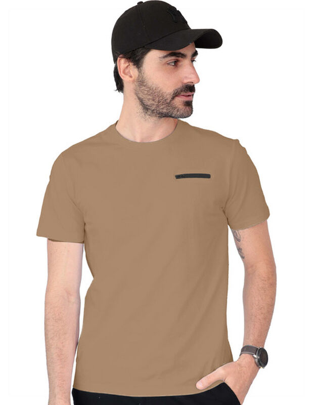 Playera Basica Manga Corta Caballero Premium Ca... image number null