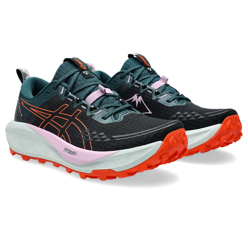 Tenis Asics para Mujer Trabuco 13 Negro-Naranja image number null