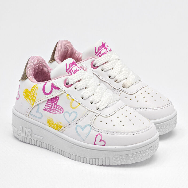 Lady One tenis para BEB&Eacute; blanco multicolor cod ... image number null